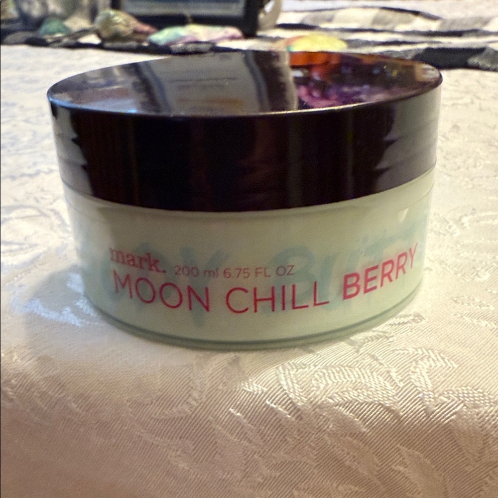Avon mark. Moon Chill Berry Body Butter Cream Moisturizer Big 6.75 Oz Jar